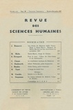 PU du Septentrion - Revue des Sciences Humaines N° 88, 10/1957 : .