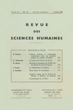  PU du Septentrion - Revue des Sciences Humaines N° 90, 4/1958 : .