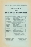  PU du Septentrion - Revue des Sciences Humaines N° 91, 7/1958 : .