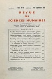  PU du Septentrion - Revue des Sciences Humaines N° 98-99, 4/1960 : .