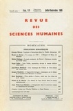  PU du Septentrion - Revue des Sciences Humaines N° 119, 7/1965 : .