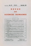  PU du Septentrion - Revue des Sciences Humaines N° 133, 1/1969 : .