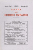  PU du Septentrion - Revue des Sciences Humaines N° 141,1/1971 : .