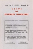  PU du Septentrion - Revue des Sciences Humaines N° 147, 7/1972 : .