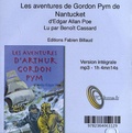 Edgar Allan Poe - Les aventures d'Arthur Gordon Pym de Nantucket. 1 CD audio MP3