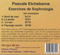 Exercices de sophrologie (suite au développement durable de soi-même)  avec 1 CD audio MP3