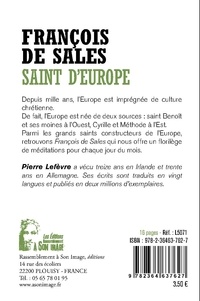 François de Sales. Saint d'Europe. Citations choisies