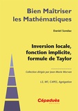 Daniel Sondaz - Inversion locale, fonction implicite, formule de Taylor.