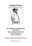 Anatole France - De l'Affaire à la Séparation (1898-1905).