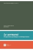 Julien Boudon - Le serment - Perspectives juridiques contemporaines.