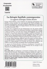 La thérapie familiale contemporaine. Les apports d'Enrique Pichon-Rivière