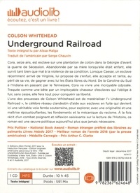 Underground railroad  avec 1 CD audio MP3