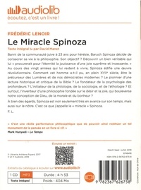 Le miracle Spinoza. Une philosophie pour éclairer notre vie  avec 1 CD audio MP3