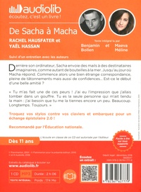 De Sacha à Macha  avec 1 CD audio MP3