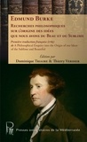 Edmund Burke - Recherches philosophiques sur l'origine des idées que nous avons du Beau et du Sublime.