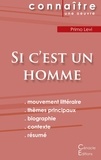 Primo Levi - Si c'est un homme - Fiche de lecture.