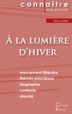 Philippe Jaccottet - A la lumière d'hiver - Fiche de lecture.