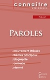 Jacques Prévert - Paroles - Fiche de lecture.
