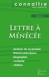  Epicure - Lettre à Ménécée - Fiche de lecture.
