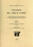 Hélène Verlet - Epitaphier du Vieux Paris - Tome 5, fascicule 2, Saint-Germain-des-Prés - Incurables.