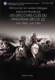 Jean-Pierre Vasseur - Les discours-clés du vingtième siècle - Volume 2, Juin 1940-Juin 1941.