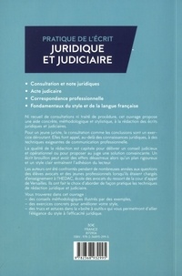 Pratique de l'écrit juridique et judiciaire 3e édition