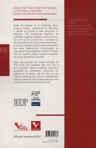 Autour de l'état d'urgence français. Le droit politique d'exception, pratique nationale et sources internationales