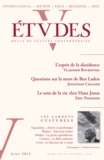  Revue Etudes - Etudes N° 418-4, Avril 2013 : .