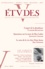  Revue Etudes - Etudes N° 418-4, Avril 2013 : .