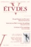  Revue Etudes - Etudes N° 418-5, mai 2013 : .