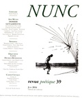 Yves Leclair et Réginald Gaillard - Nunc N° 39, juin 2016 : Dossier Guy Goffette.