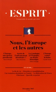 Anne-Lorraine Bujon - Esprit N° 440, décembre 2017 : Nous, l'Europe et les autres.