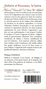 Voltaire et Rousseau, la haine