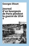 Georges Ohnet - Journal d'un bourgeois de Paris pendant la guerre de 1914 - 4.