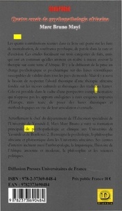 Quatre essais de psychopathologie africaine