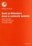 Philippe Bouquet - Droit et littérature dans le contexte suédois.