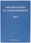 PICOD F. BLUMANN C. - Annuaire de droit de l'Union européenne.