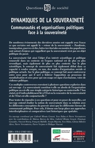 Dynamiques de la souveraineté. Communautés et organisations politiques face à la souveraineté