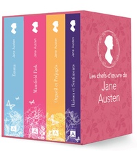 Jane Austen - Les chefs-d'oeuvre de Jane Austen - Coffret en 4 volumes : Raison et sentiments ; Orgueil et préjugés ;  Emma ; Mansfield Park ou Les trois cousines.