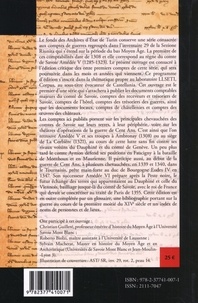 Les sources du financement de la guerre en Savoie (1308-1354). Les comptes des guerres avant les trésoriers des guerres