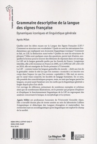 Grammaire descriptive de la langue des signes française. Dynamiques iconiques et linguistique générale