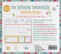 Ma semaine organisée. De septembre 2019 à décembre 2020  Edition 2019-2020