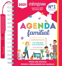  Editions 365 et  Nesk - Agenda familial Mémoniak - Tous les outils pour s'organiser en famille. Avec 1 stylo , 700 autocollants, 1 planche de blocs-notes autocollants.
