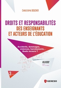 Christophe Boucher - Droits et responsabilités des enseignants et acteurs de l'éducation.