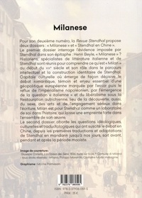 Revue Stendhal N° 2/2021 Milanese