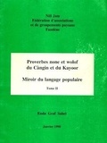 Alphonse Samba Tine et  une équipe du RENAPOP - Proverbes none et wolof du Càngin et du Kayoor - Miroir du langage populaire : Tome II.