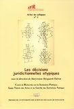 Maryvonne Hecquard-Théron - Les décisions juridictionnelles atypiques.