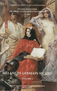 Germain Sicard - Etudes d'histoire du droit et des idées politiques N° 4/2000 : Mélanges Germain Sicard - Pack en 2 volumes.
