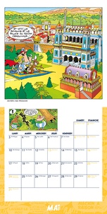 Calendrier mural Astérix autour du monde. Avec 130 stickers  Edition 2021