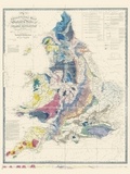 James Alexander Knipe - Carte géologique de l'Angleterre et du Pays de Galles.